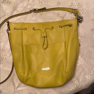 Coach large bag with cross body strap.